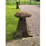 THREE STADDLE STONES HEIGHTS 91, 79 AND 84cms. VIEWING FOR THIS ITEM IS BY APPOINTMENT ONLY, AND IS