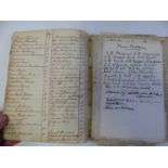 BOOKS: ELIZABETH LINGARDS, HANDWRITTEN 1823 RECEIPT BOOK CONTAINING 51 PAGES OF RECIPES AND CURES,