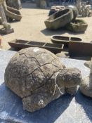 FOUR GARDEN ORNAMENTS OF TORTOISES (4)