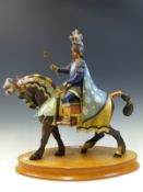 A ROYAL DOULTON LIMITED EDITION EQUESTRIAN FIGURE PALIO KNIGHT ON HORSE BACK, HN2428, THE HORSE