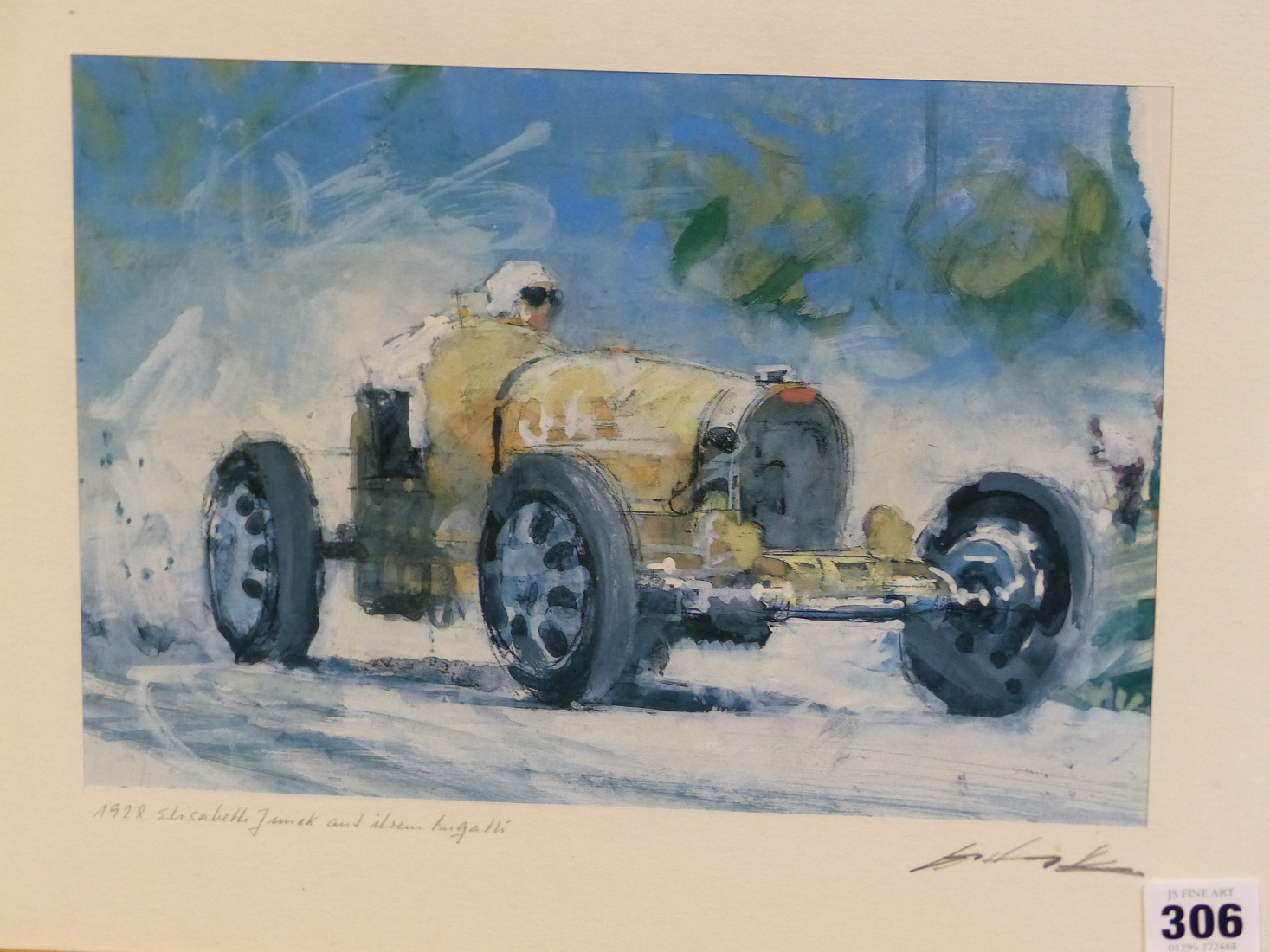 AFTER WALTER GOTSCHKE (1912-2000) ARR. THREE PENCIL SIGNED COLOUR PRINTS OF AUTOMOTIVE SUBJECTS