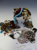 A LARGE COLLECTION OF VARIOUS VINTAGE TRIBAL NORTH AFRICAN AND MIDDLE EASTERN LOOSE BEADS AND