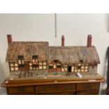 A VINTAGE SCALE MODEL OF ANNE HATHAWAYS COTTAGE, H 57 W 122 D 50cms