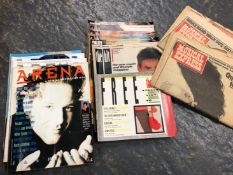 A COLLECTION OF MUSIC MAGAZINES, FIRST FOUR EDITIONS OF ARENA FIRST NINE EDITIONS OF "THE HIT" AND