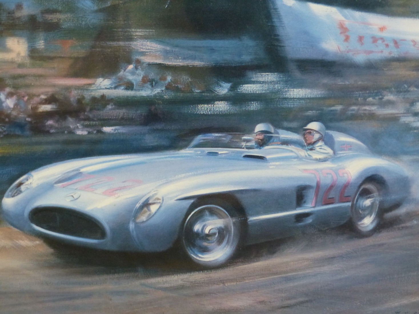 RODNEY DIGGINS, "STERLING MOSS" MONACO 1956, WATERCOLOUR SIGNED AND DATED 1980,TOGETHER WITH - Image 7 of 11