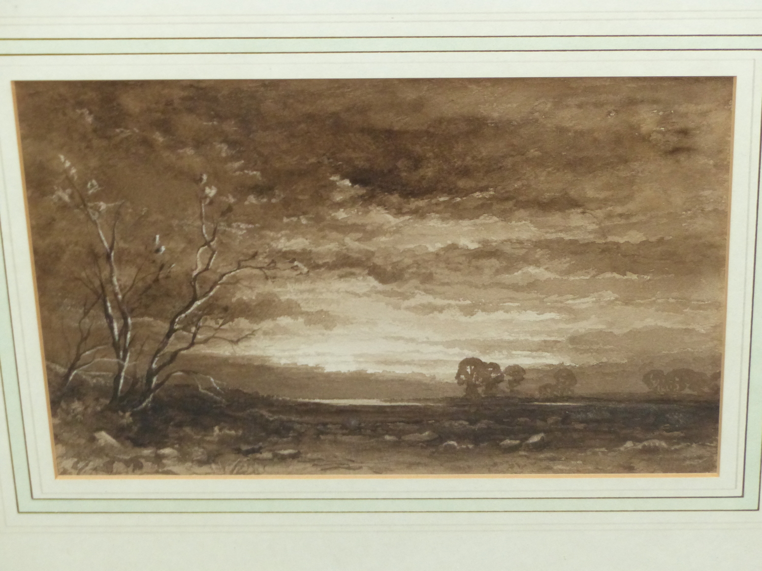 EDMUND DE POIX-TYDEL (19th. C SCHOOL) TWO LANDSCAPE VIEWS, WASH DRAWINGS. 21 x 31cms (2) - Image 5 of 6