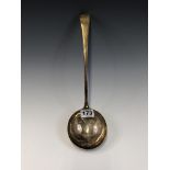 A GEORGE III SILVER OLD ENGLISH PATTERN SOUP LADLE BY GEORGE SMITH AND WILLIAM FEARN, LONDON 1810.