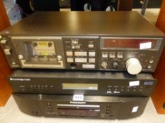 A MARANTZ CD PLAYER CD6005, A CAMBRIDGE AUDIO DAB/FM TUNER AZUR 64OT AND A TECHNICS M250 CASSETTE