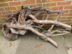 A ROOT WOOD GARDEN SCULPTURE