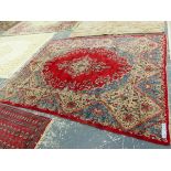 A PERSIAN CARPET OF CLASSIC DESIGN 343 x 269 cms