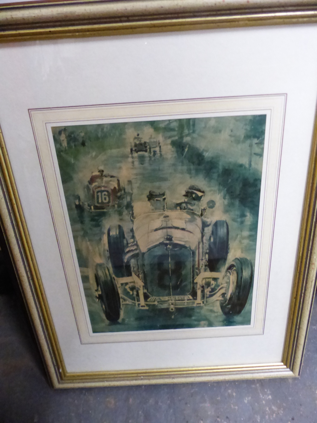 A SMALL COLLECTION OF COLOURED PRINTS OF AUTOMOTIVE SUBJECTS AFTER VARIOUS HANDS, SIZES VARY - Image 8 of 12