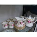 A 1970S WORCESTER ROYAL GARDEN PATTERN COFFEE SERVICE FOR SIX. FROM THE ESTATE OF PHILIP ASTLEY-