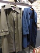 AN AUSTIN REED TRENCHCOAT TOGETHER WITH COJANA "FM" EXAMPLE APPROX LADIES SIZE 14 (UK)