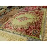 A PERSIAN KIRMAN CARPET 409 x 354 cms