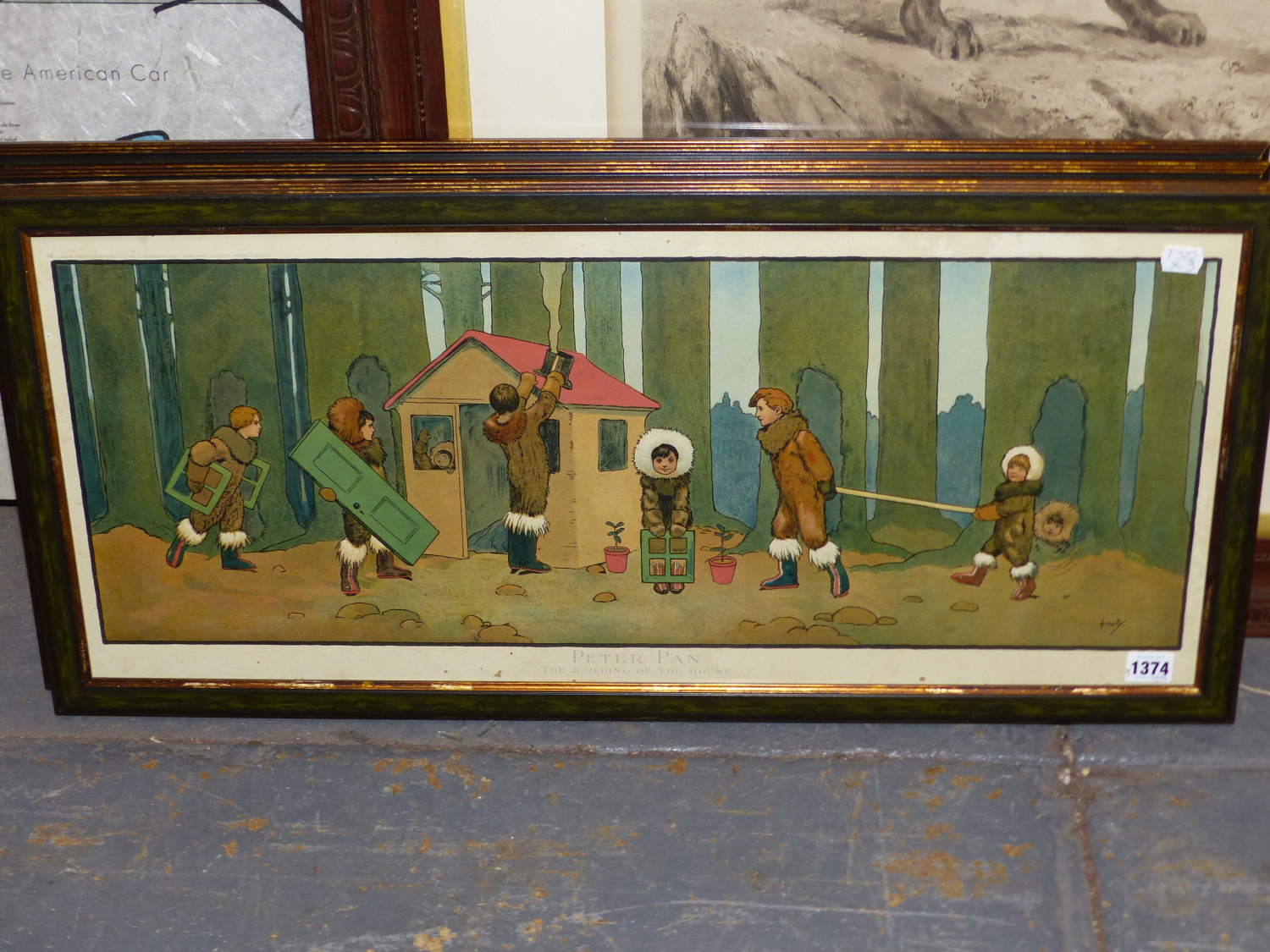 AFTER J. HASSALL (EARLY 20th.C ENGLISH SCHOOL) THREE VINTAGE COLOUR NURSERY PRINTS. 31 x 75cms (3) - Image 2 of 7