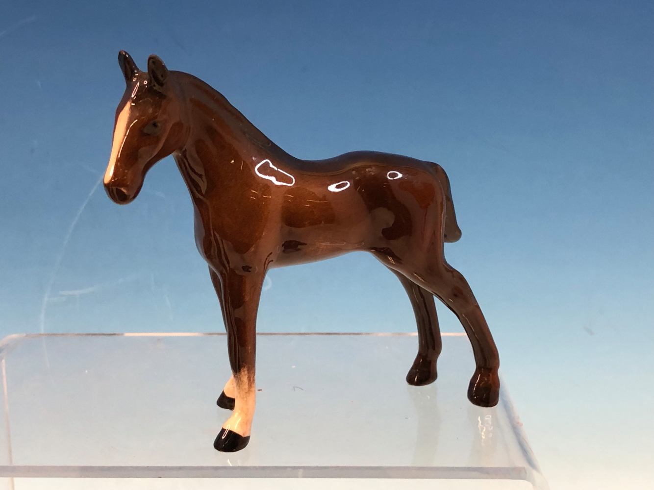 A BESWICK CART HORSE, TWO FOALS TOGETHER WITH A DOULTON BAY HORSE - Image 2 of 7