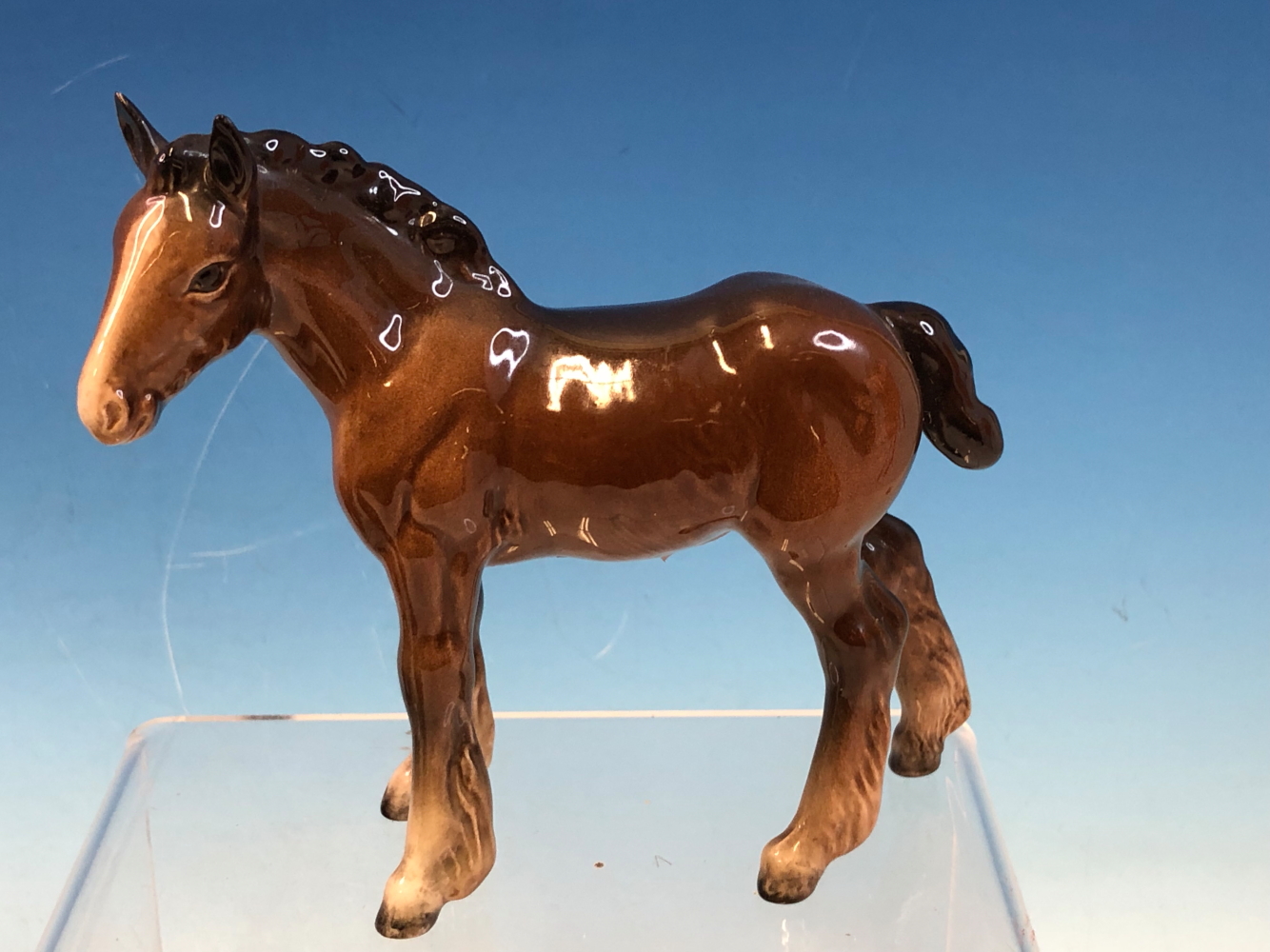 A BESWICK CART HORSE, TWO FOALS TOGETHER WITH A DOULTON BAY HORSE - Image 3 of 7