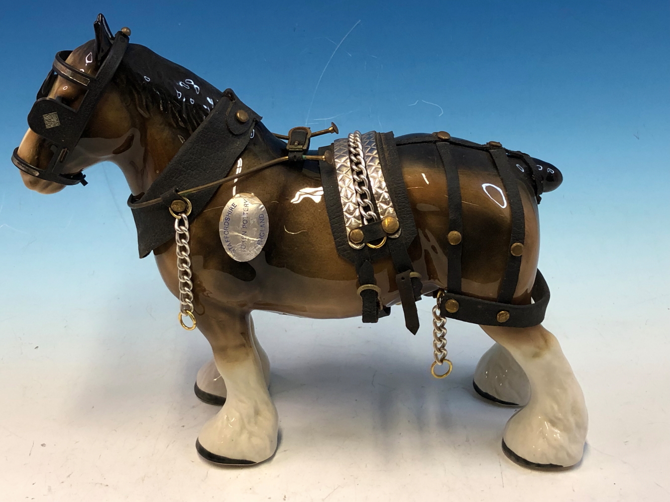 A BESWICK CART HORSE, TWO FOALS TOGETHER WITH A DOULTON BAY HORSE - Image 7 of 7