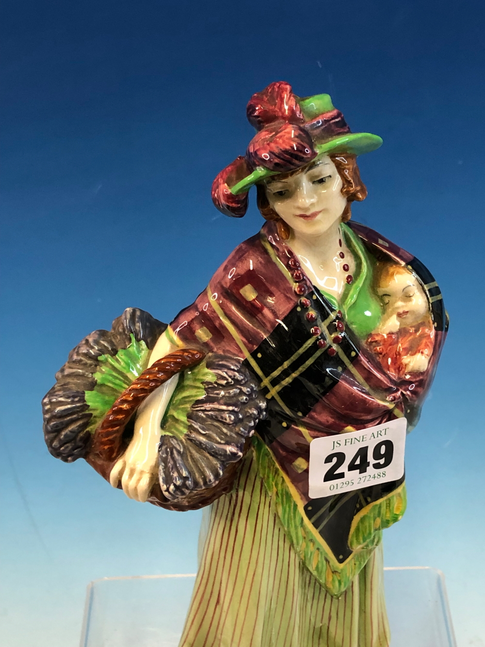 A ROYAL DOULTON FIGURE SWEET LAVENDER, HN1373. H 24cms. TOGETHER WITH A GREINER AND HOLZAPFEL SEATED - Image 8 of 10