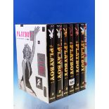 BOOKS. HUGH HEFNERS PLAYBOY- 6 VOLUMES IN SLIP CASE- TASCHEN PRESS