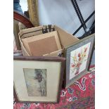A QUANTITY OF FRAMED PICTURES AND PRINTS