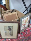 A QUANTITY OF FRAMED PICTURES AND PRINTS