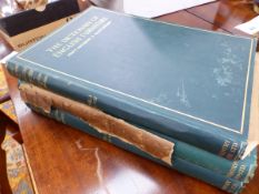 BOOK. THE DICTIONARY OF ENGLISH FURNITURE, PERCY MACQUOID AND RALPH EDWARDS. THREE VOLUMES.