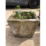 A COMPOSITE CLASSICAL STYLE GARDEN PLANTER