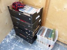 EIGHT BOXES OF BOOKS: ANIMALS, GUIDE BOOKS, COTSWOLDS AND OTHERS