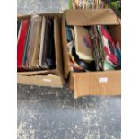 A LARGE COLLECTION OF 7in SINGLES AND VINYL LP'S (6 BOXES)