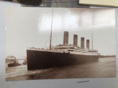 PRINTED TITANIC MATERIAL RELATING TO THE REV. HOLDEN WHO MISSED THE TRAGIC SAILING DUE TO HIS