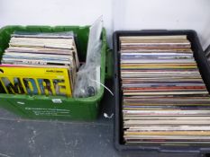 A LARGE QUANTITY OF VARIOUS RECORD ALBUMS.