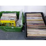 A LARGE QUANTITY OF VARIOUS RECORD ALBUMS.