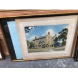 ROBERT G. UPTON (20th C. ENGLISH SCHOOL) THE COTSWOLD GATEWAY HOTEL, BURFORD, SIGNED, WATERCOLOUR.