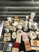 A COLLECTION OF ARMORIAL SOUVENIR WARES BY GEMMA AND OTHERS TOGETHER WITH VINTAGE CIGARETTE