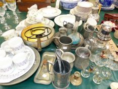 A ROYAL DOULTON SERIES WARE ANNE PAGE BOWL, A MID WINTER COFFEE CANS AND A SIDE PLATE, DOUTON