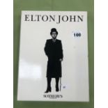 SOTHEBYS CATALOGUE THE ELTON JOHN SALE, FOUR VOLUMES IN SLIP CASE.