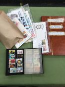 A QUANTITY OF 1960'S AND LATER FIRST DAY COVERS AND STAMPS.