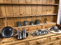 PEWTER TANKARDS METAL WARE ETC.