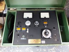 A JOSEPH WINTERBURN ELECTRICAL DEPT MACHINE FOR MEASURING OR SETTING WAVE FREQUENCY AND AMPLITUDE