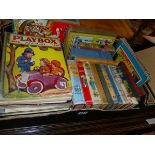 A COLLECTION OF CHILDRENS BOOKS INC. BIGGLES, VARIOUS ANNUALS ETC.