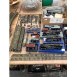 HORNBY DUBLO ELECTRIC 00 GUAGE LOCOMOTIVES, ROLLING STOCK, RAIL, BRIDGES, PLATFORMS AND BUILDINGS