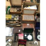 A COLLECTION OF WATCH MAKERS TOOLS