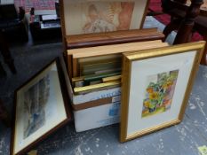 A QUANTITY OF FRAMED PICTURES AND PRINTS