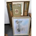 A LARGE COLLECTION OF ANTIQUE AND LATER PICTURES INCLUDING MARINE PAINTINGS, FRAMED EXHIBITION
