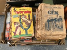 A LARGE COLLECTION OF VINTAGE MAGAZINES AND COMICS ETC.