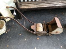 A RARE VINTAGE DRUMMOND BROTHERS PUSH MOWER