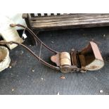 A RARE VINTAGE DRUMMOND BROTHERS PUSH MOWER