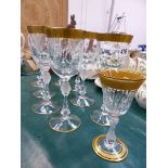 NINE ST LOUIS WINE GLASSES.