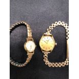 TWO LADIES LONGINES WATCHES.